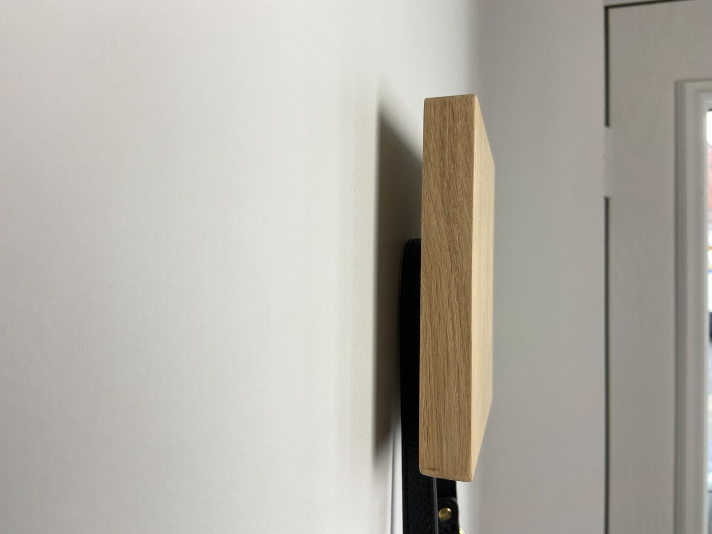 Square oak hooks / Circle coat pegs / Decorative wall hanger / Deep