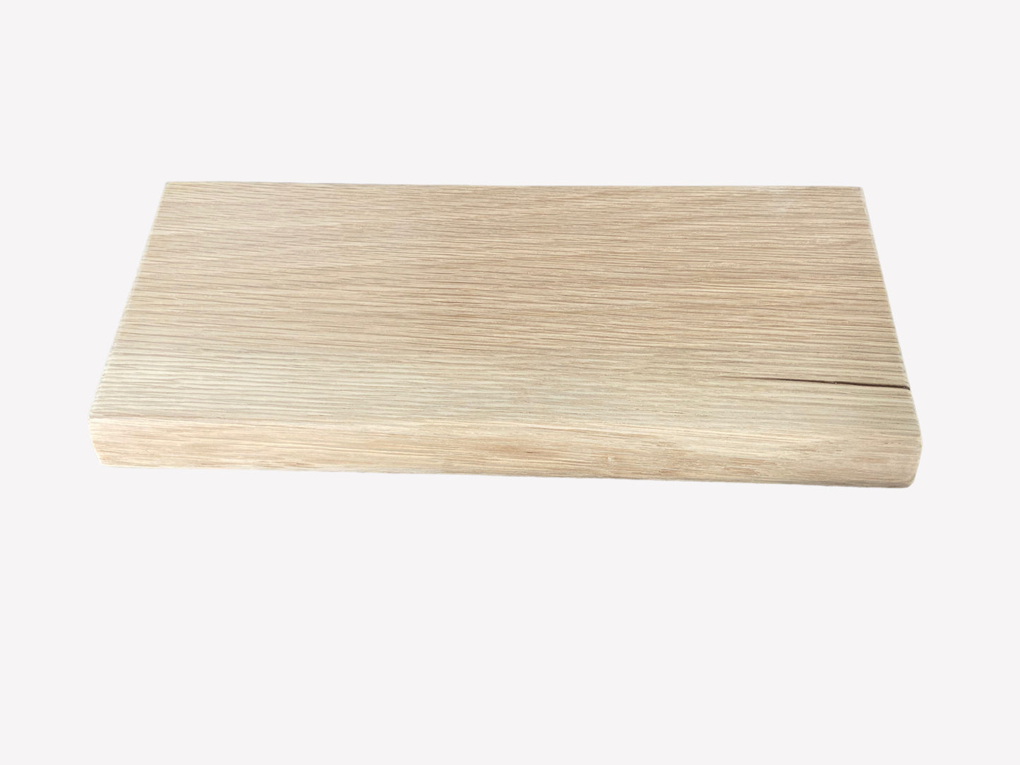 Slim Oak Floating Shelf - Live edge 35cm Deep x 15cm x 2.2cm Thick for plasterboard walls