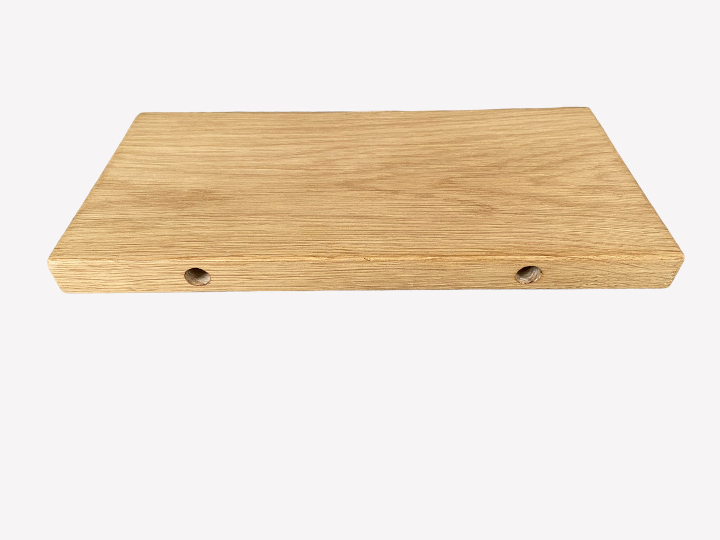 Antique Brown Slim Oak Floating Shelf - 15cm Deep x 2.2cm Thick for Plasterboard walls