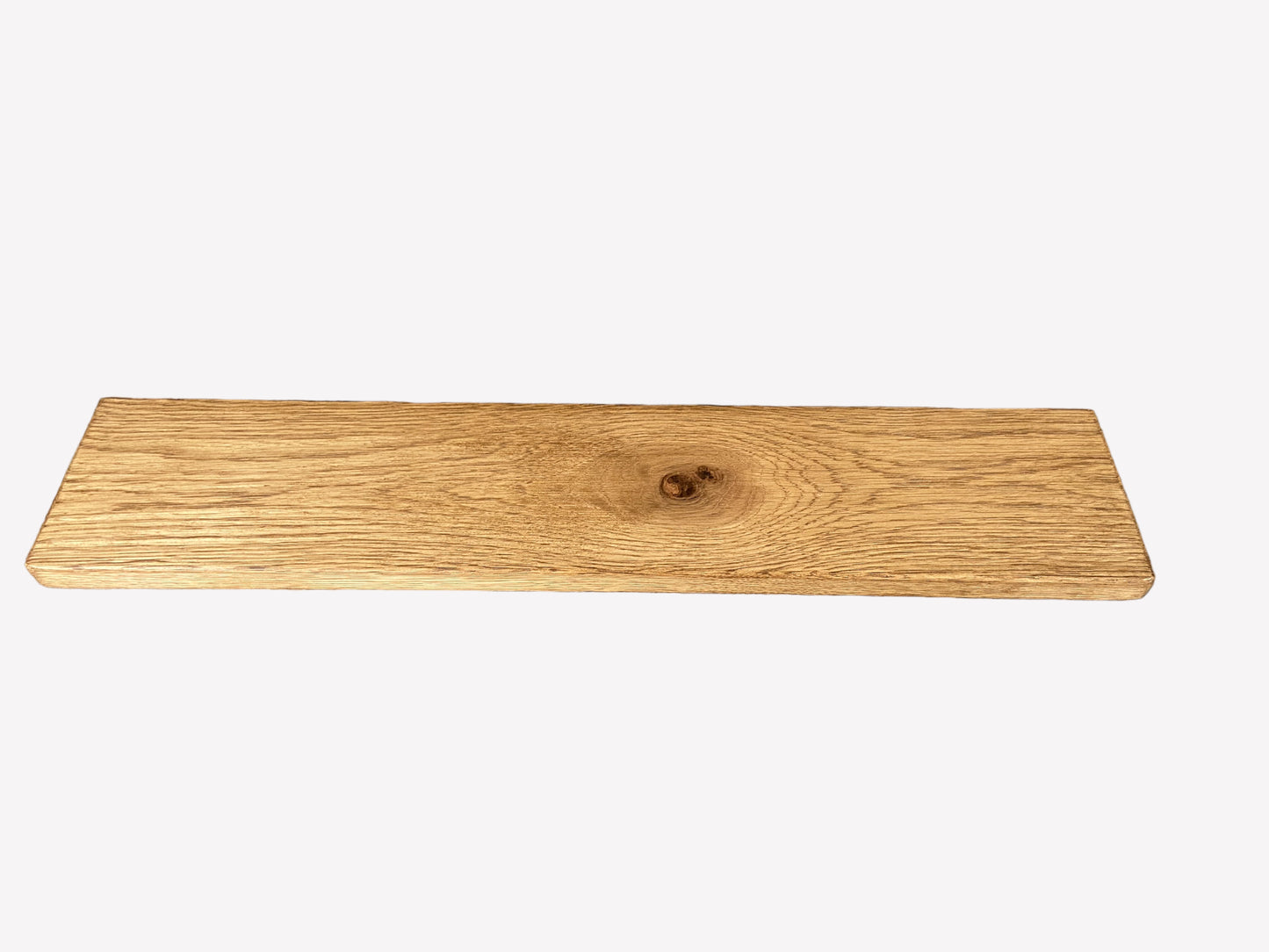 Oak Floating Shelf - 60cm in length x 12cm Deep x slim 2.2cm Thick - Stripped pine - For masonry walls