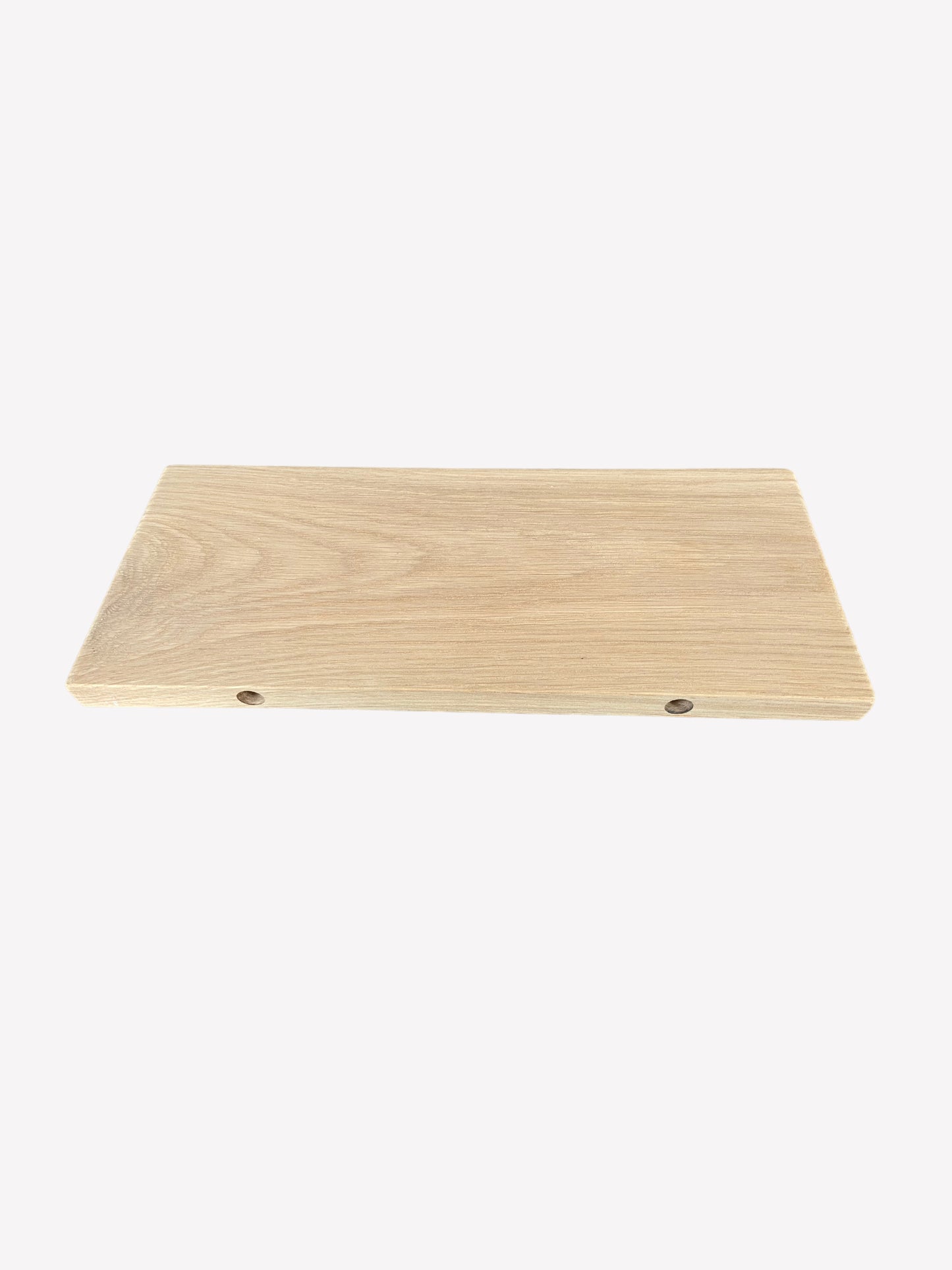 Slim Oak Floating Shelf - Smooth Finish 35cm Deep x 15cm x 2cm Thick for plasterboard walls