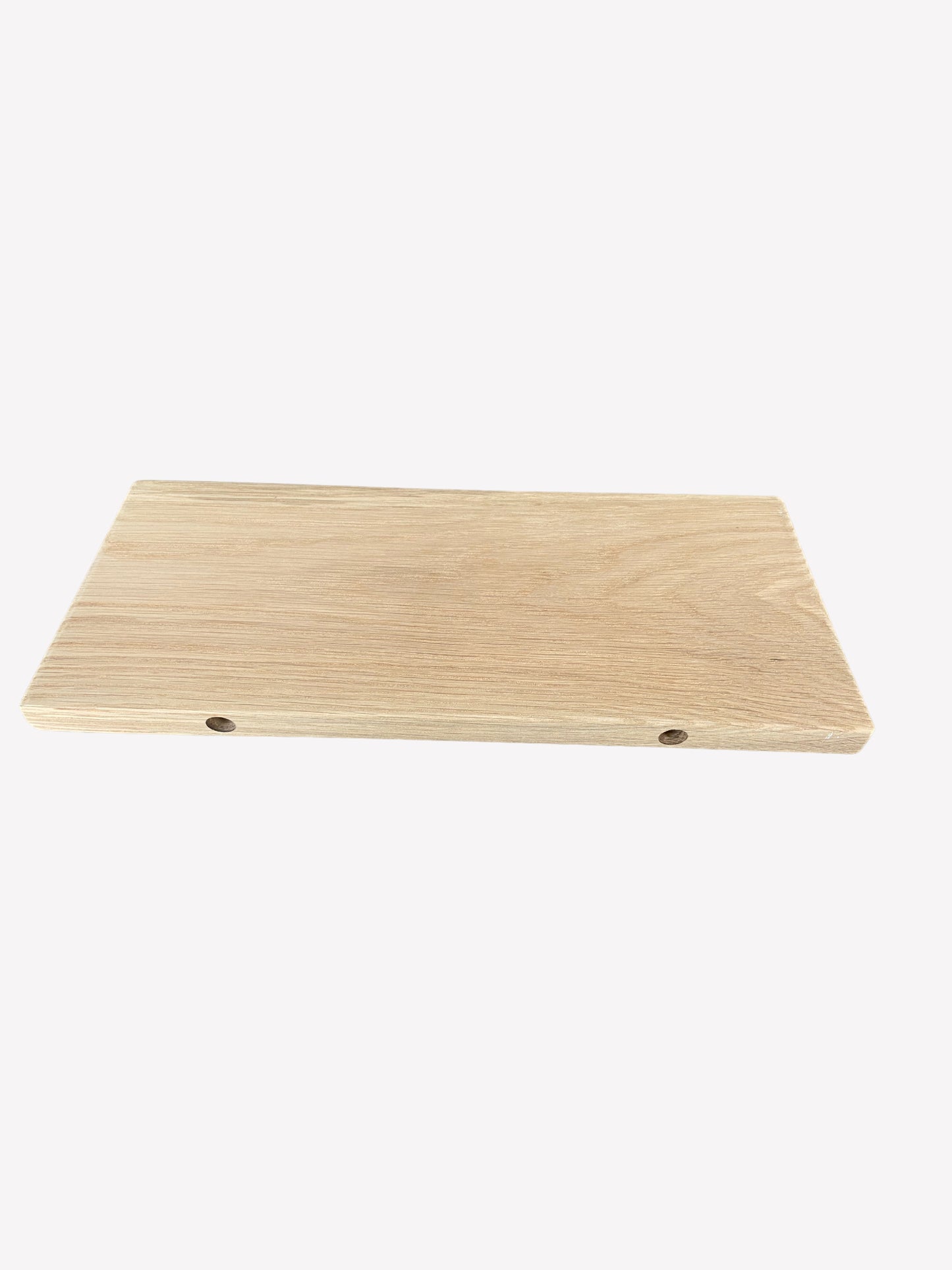 Slim Oak Floating Shelf - Smooth Finish 35cm Deep x 15cm x 2cm Thick for plasterboard walls