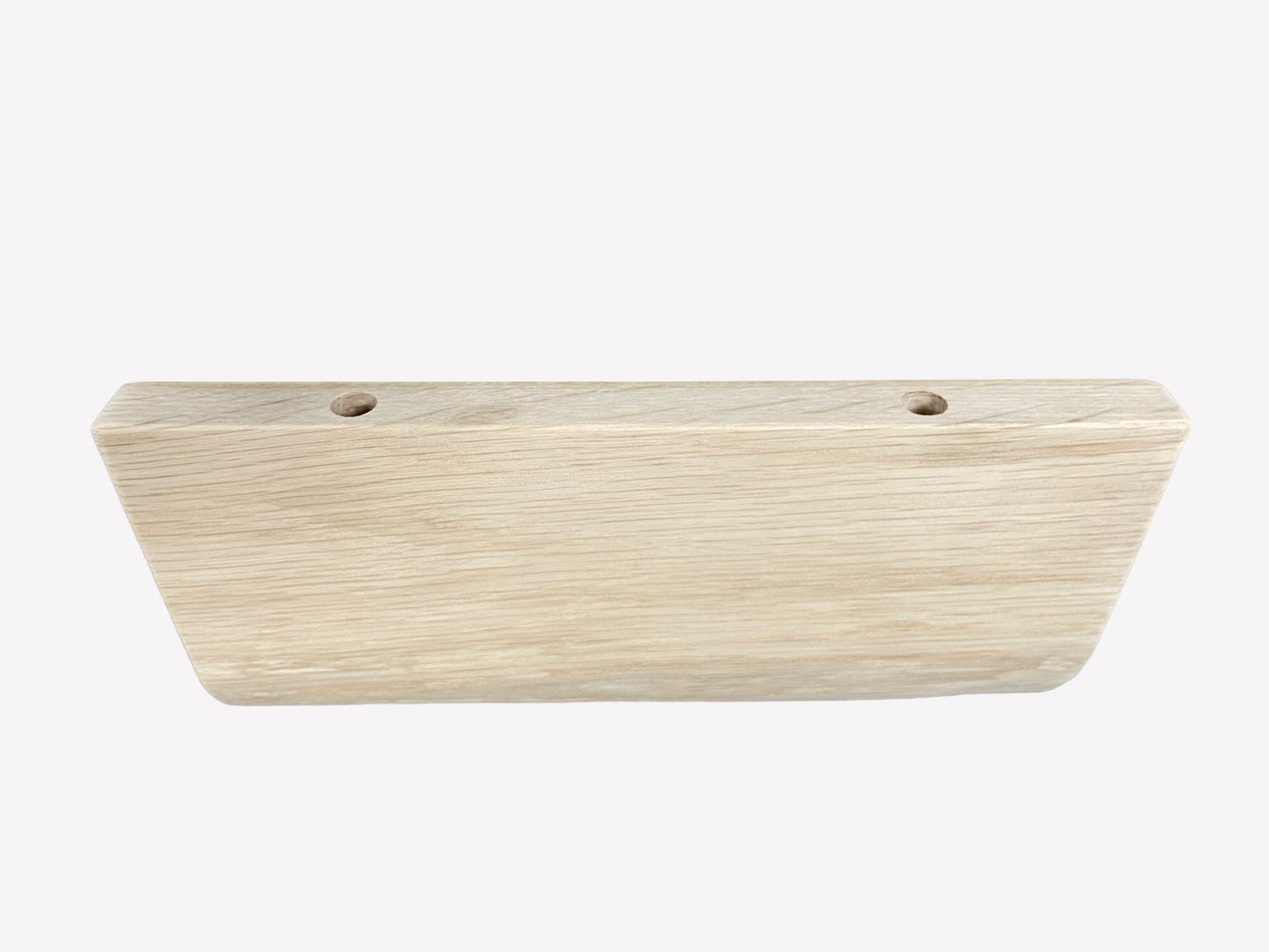 Slim Oak Floating Shelf - Live edge 35cm Deep x 15cm x 2.2cm Thick for plasterboard walls