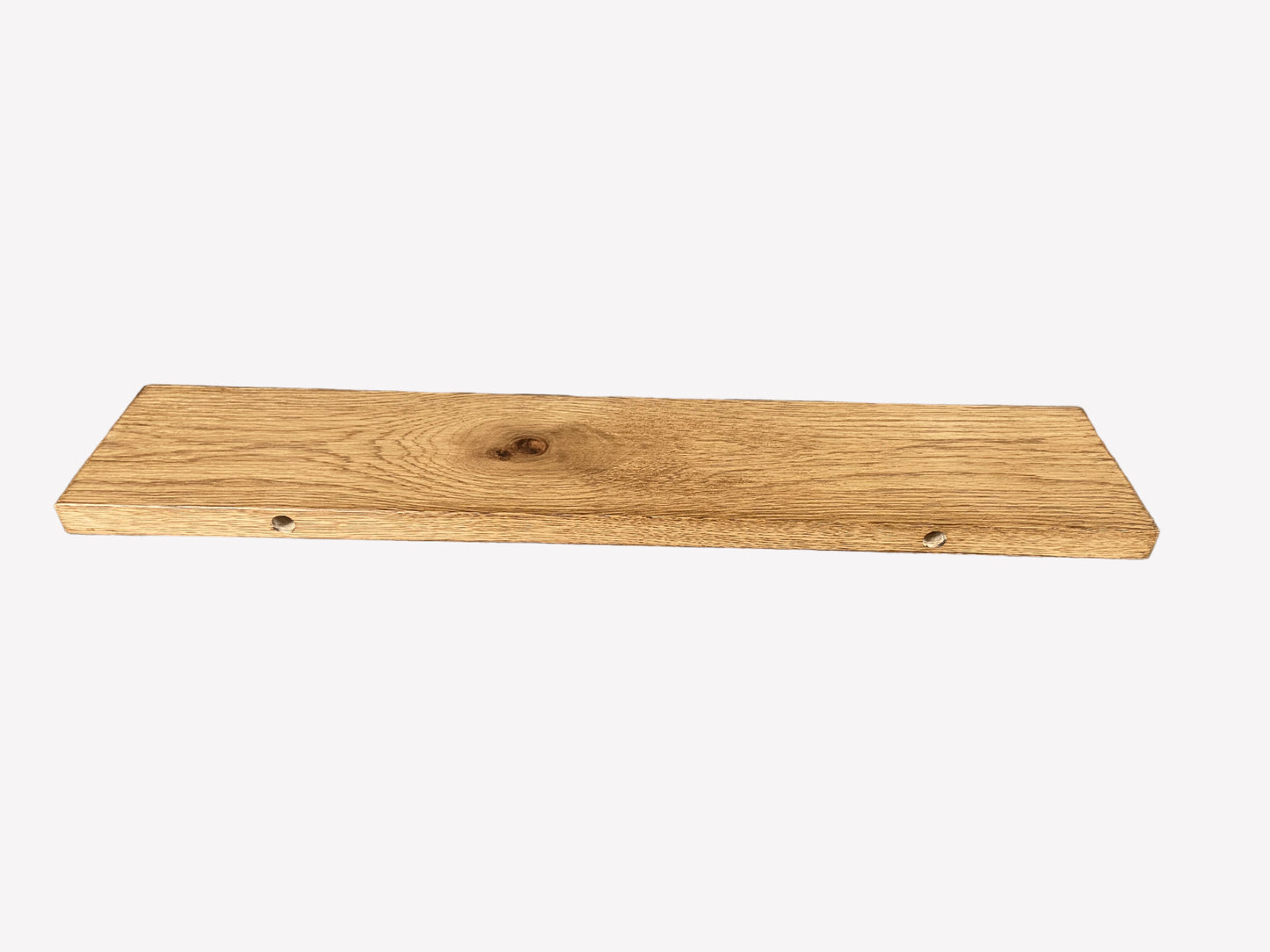 Oak Floating Shelf - 60cm in length x 12cm Deep x slim 2.2cm Thick - Stripped pine - For masonry walls