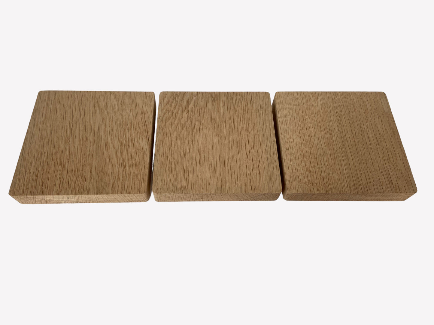 Oak Blanks, solid oak square blocks, for crafting and DIY projects