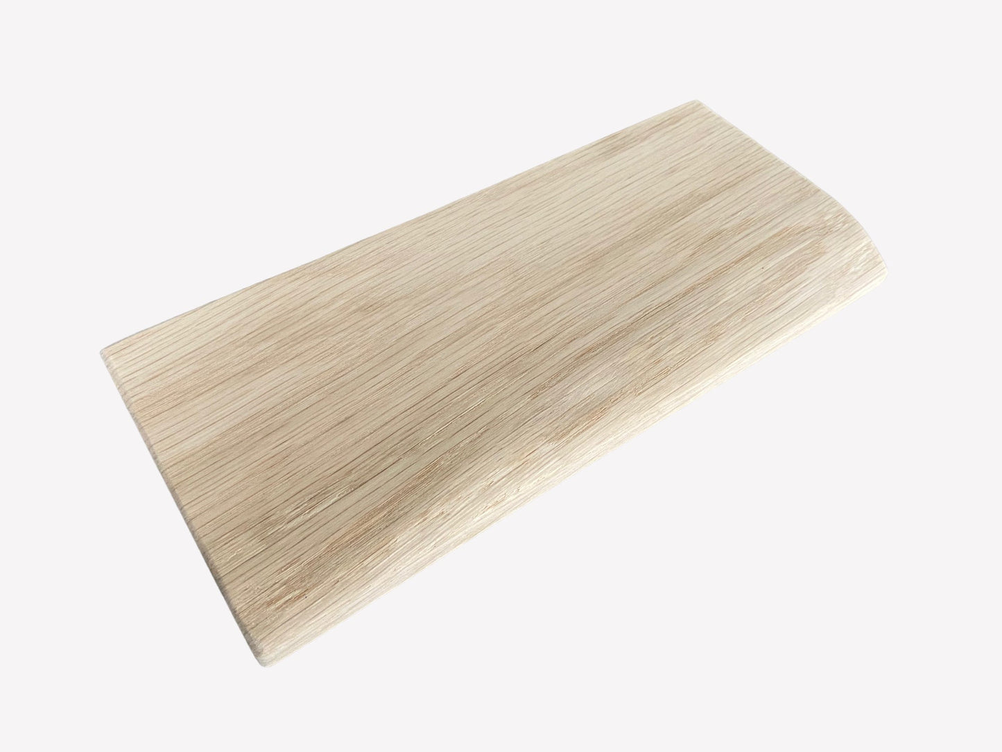 Slim Oak Floating Shelf - Live edge 35cm Deep x 15cm x 2.2cm Thick for plasterboard walls
