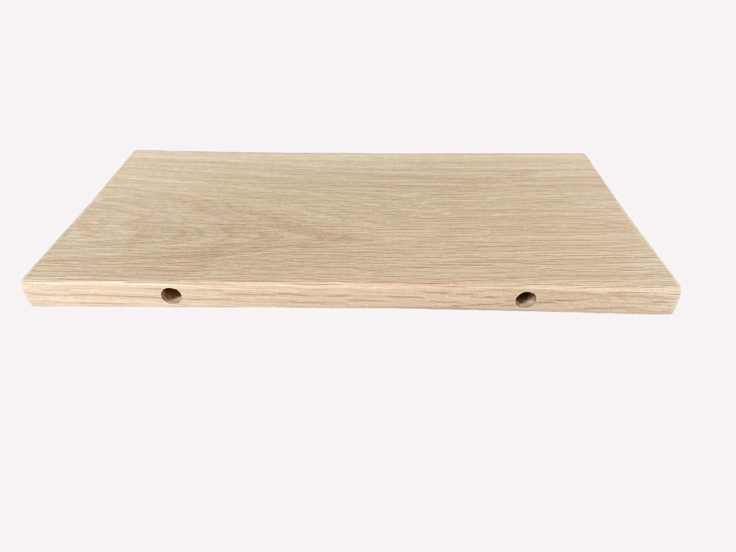 Oak Floating Shelf - 40cm in Length x 20cm Deep x 2cm Thick - For masonry walls