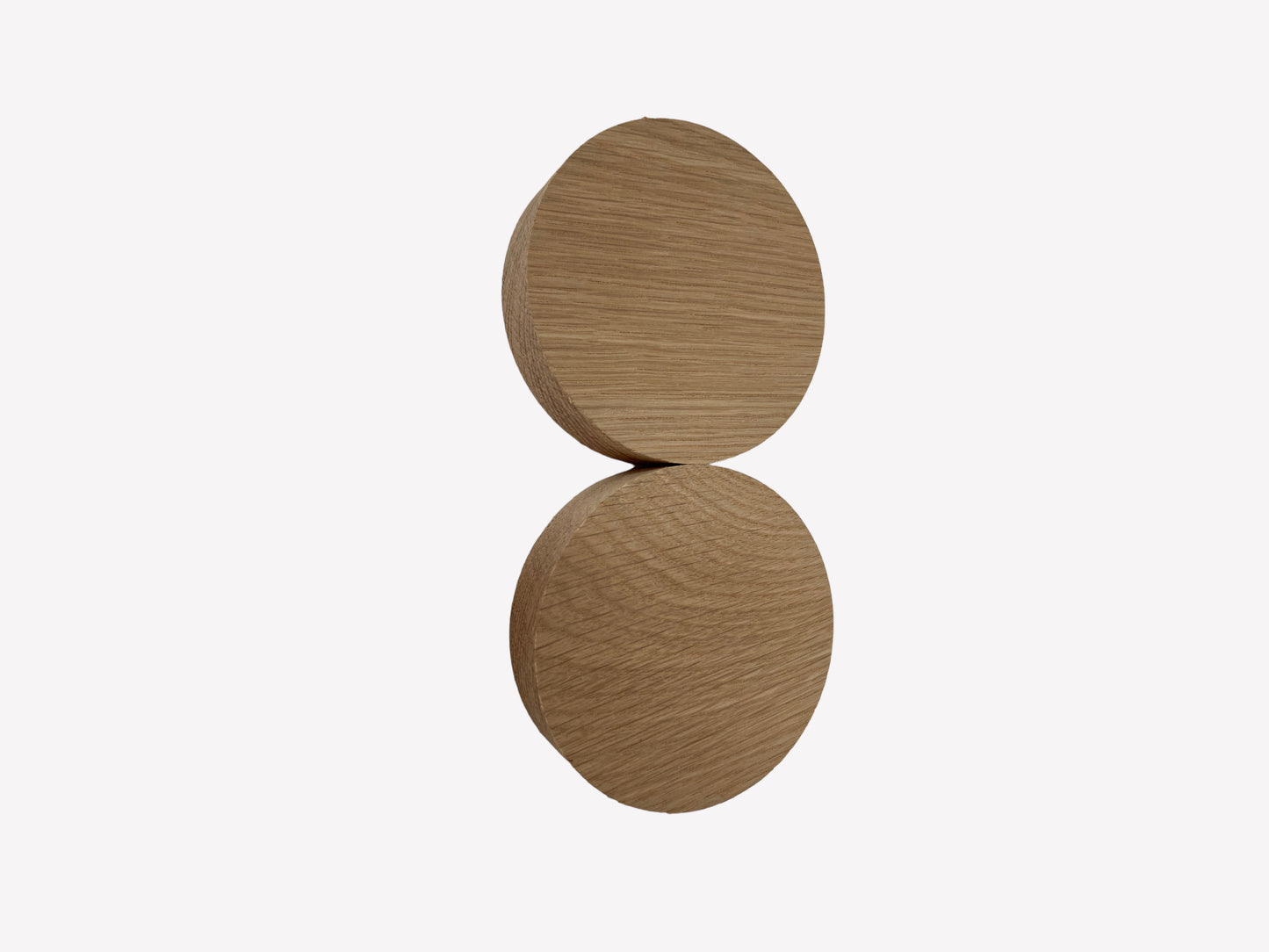 Oak Blanks, solid oak circle disks, Pack of 5 for crafting and DIY projects