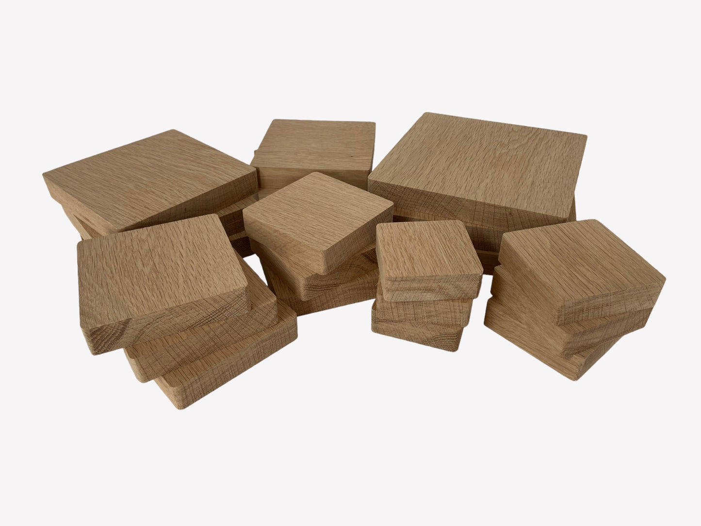 Oak Blanks, solid oak square blocks, for crafting and DIY projects