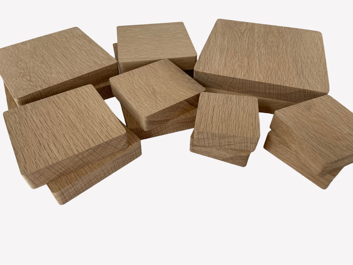 Oak Blanks, solid oak square blocks, for crafting and DIY projects