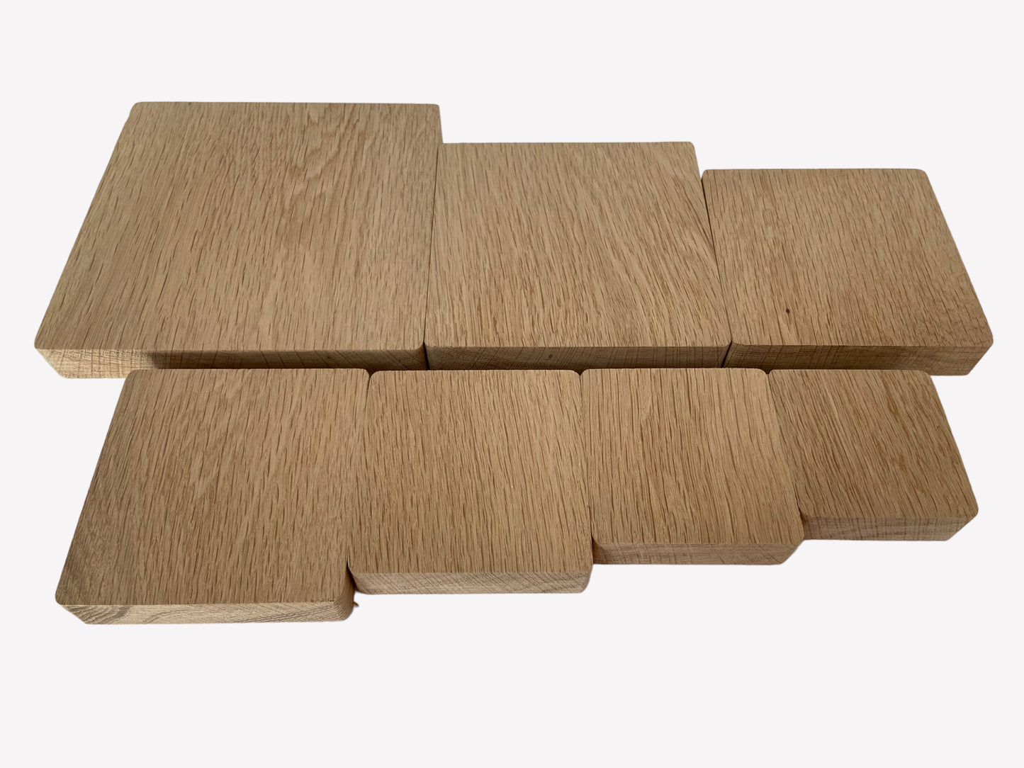 Oak Blanks, solid oak square blocks, for crafting and DIY projects
