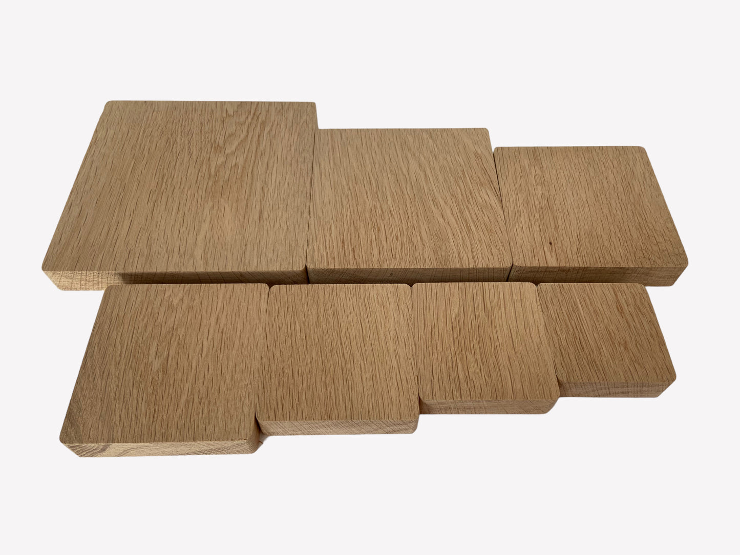 Oak Blanks, solid oak square blocks, for crafting and DIY projects