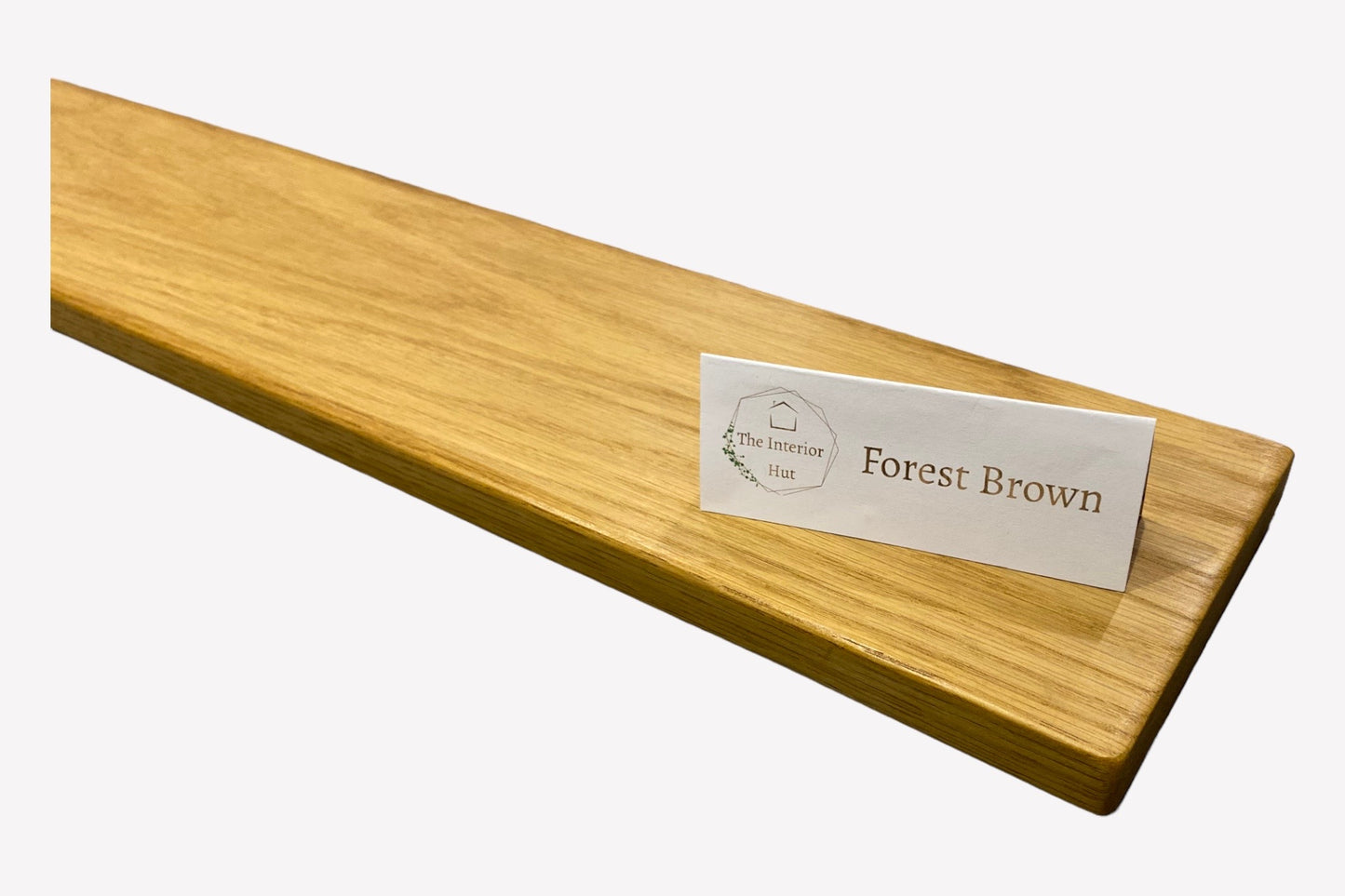 Oak Floating Shelf - 32cm x 12 x 2.2cm Thick for plasterboard walls