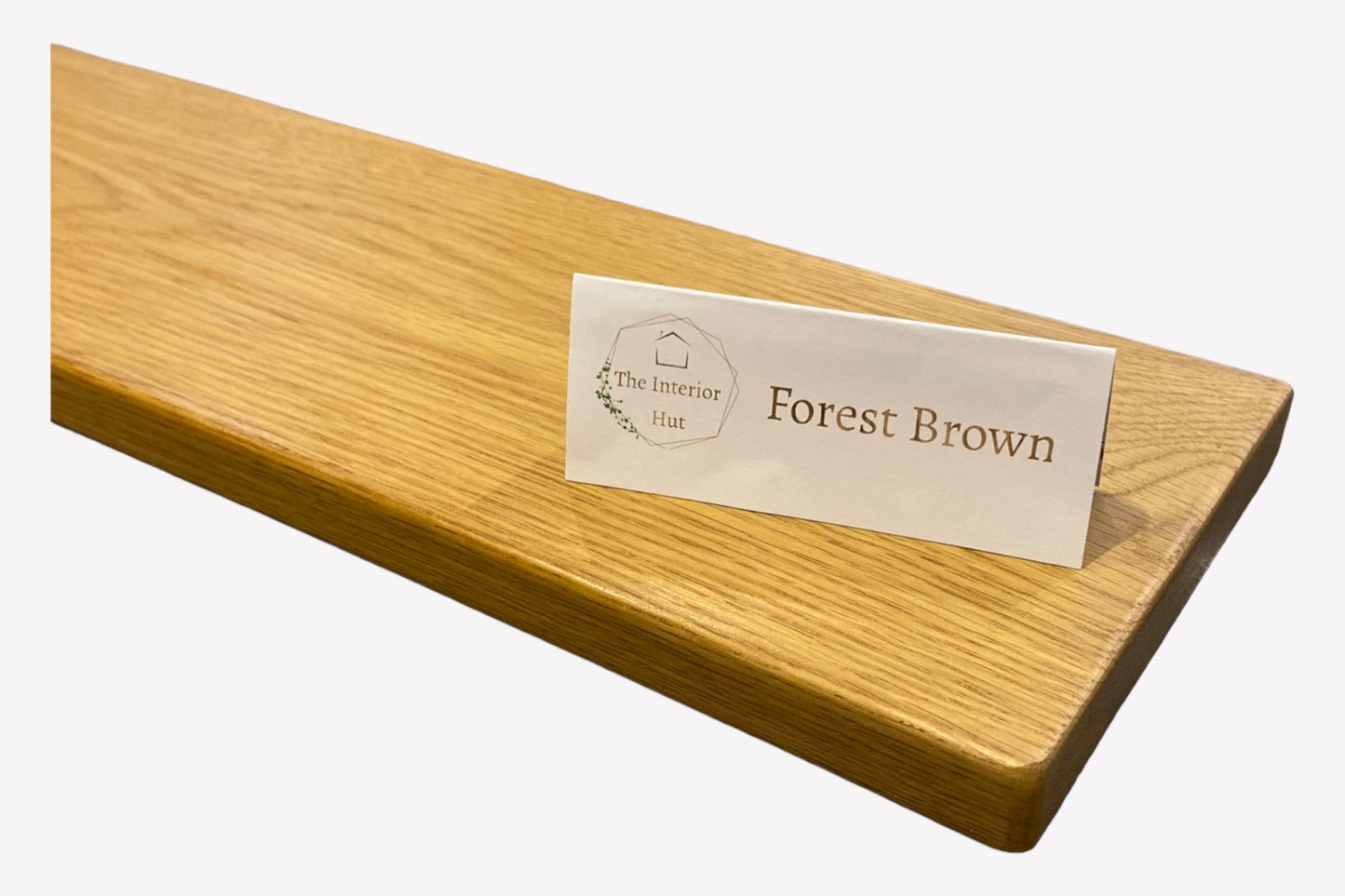 Oak Floating Shelf - 40cm in Length x 20cm Deep x 2cm Thick - For masonry walls
