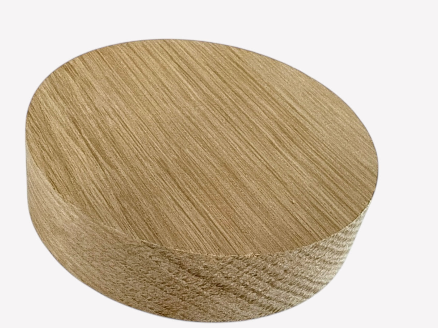 Oak Blanks, solid oak circle disks, Pack of 2 for crafting and DIY projects