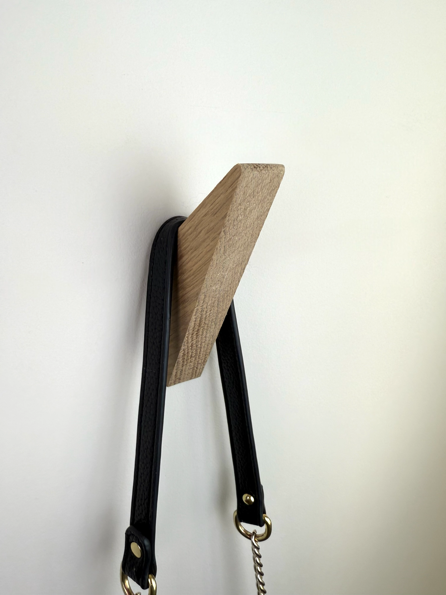 Oak coat hooks / Wooden pegs / Triangular wall mounted hanger