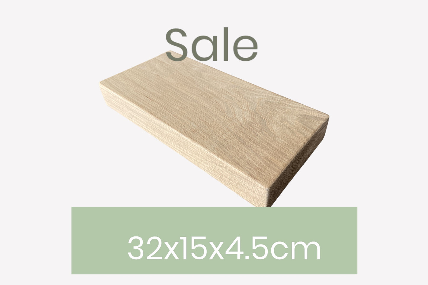 Chunky Floating Shelf - Smooth Finish 32cm x 15cm Deep x 4.5cm Thick (6"x2") for masonry walls The Interior Hut