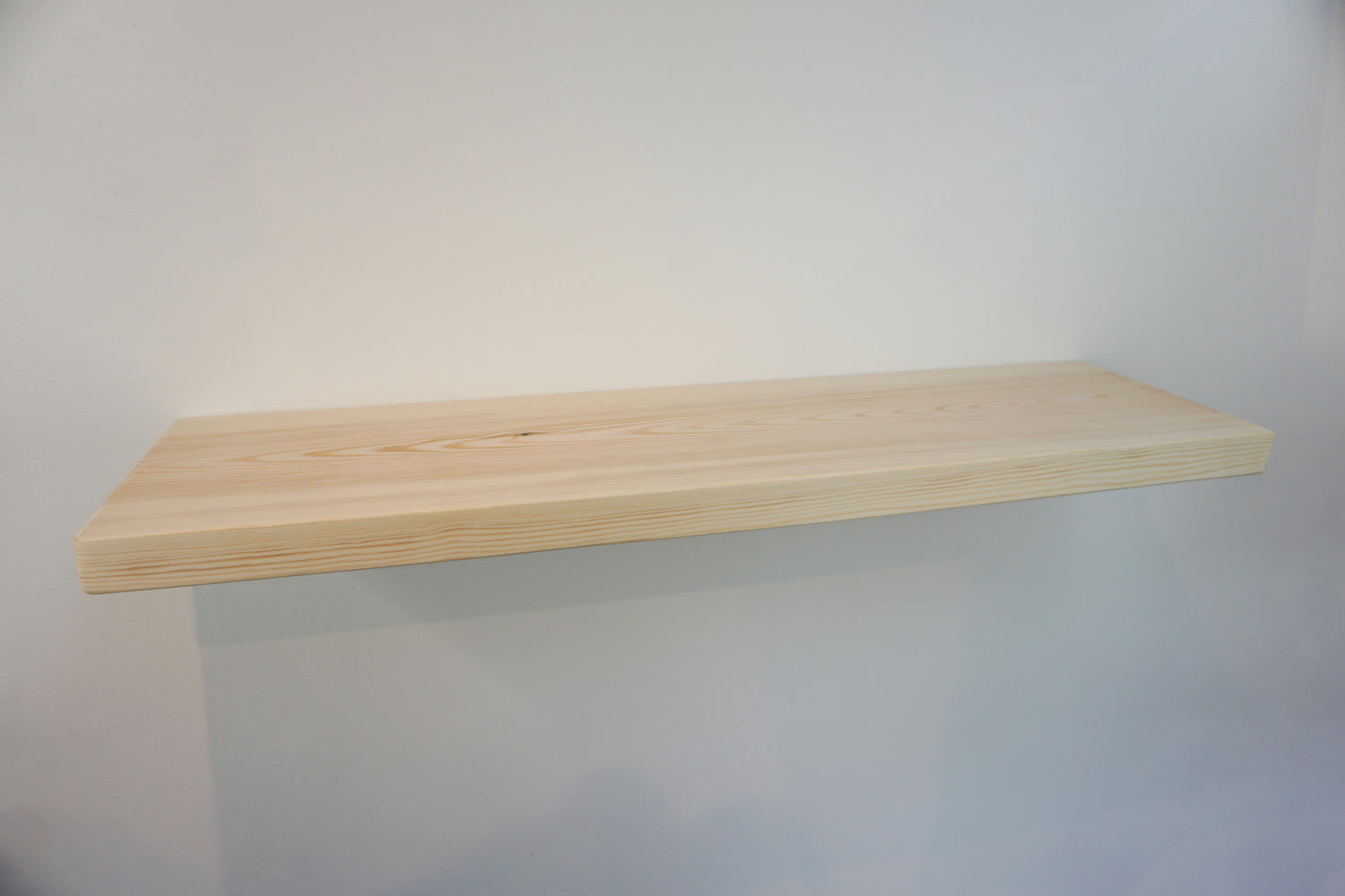 Pine Floating Shelf- Smooth Finish 22cm Deep x 3.5cm Thick