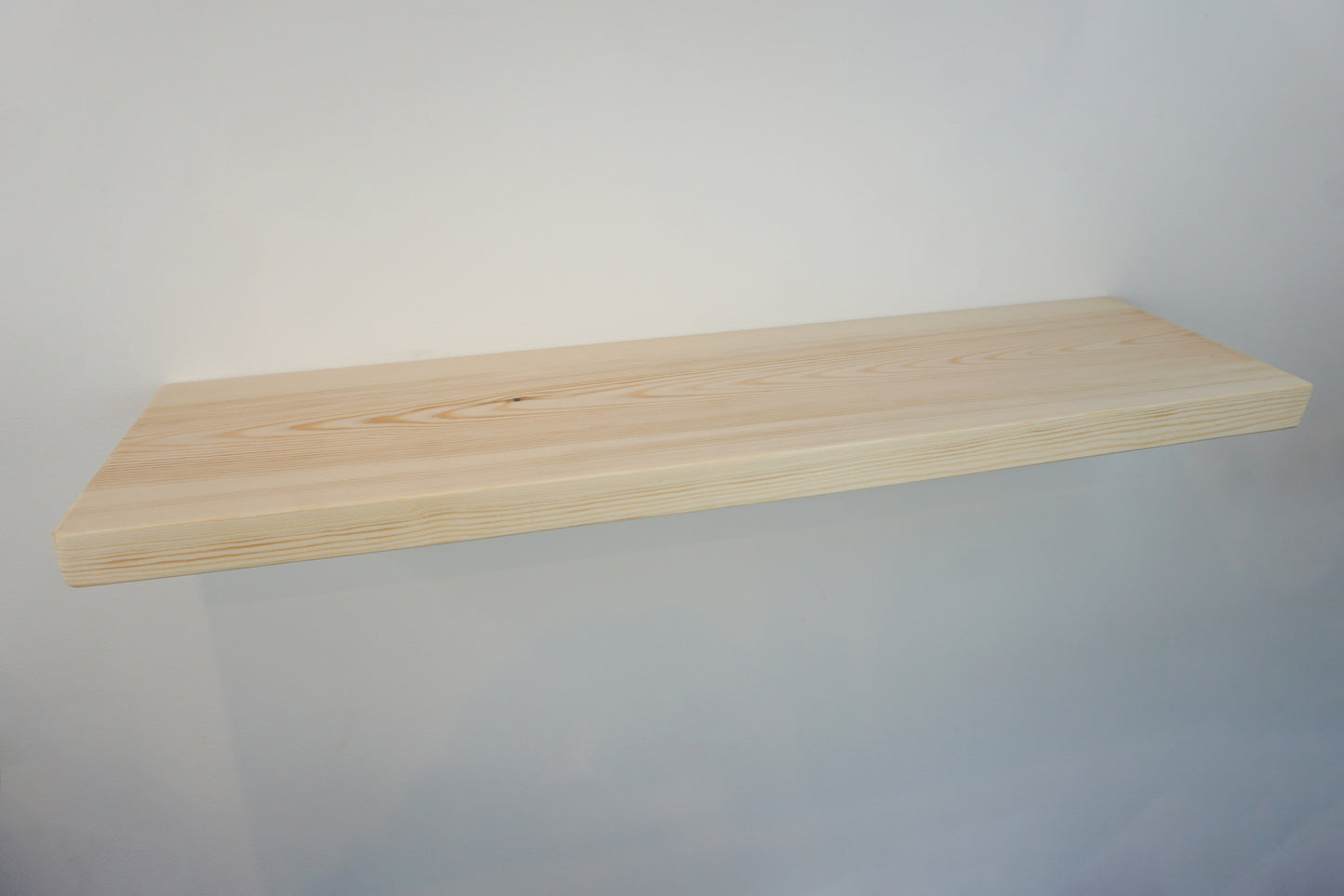 Pine Floating Shelf- Smooth Finish 22cm Deep x 3.5cm Thick