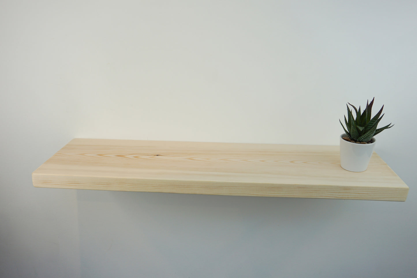 Pine Floating Shelf- Smooth Finish 22cm Deep x 3.5cm Thick