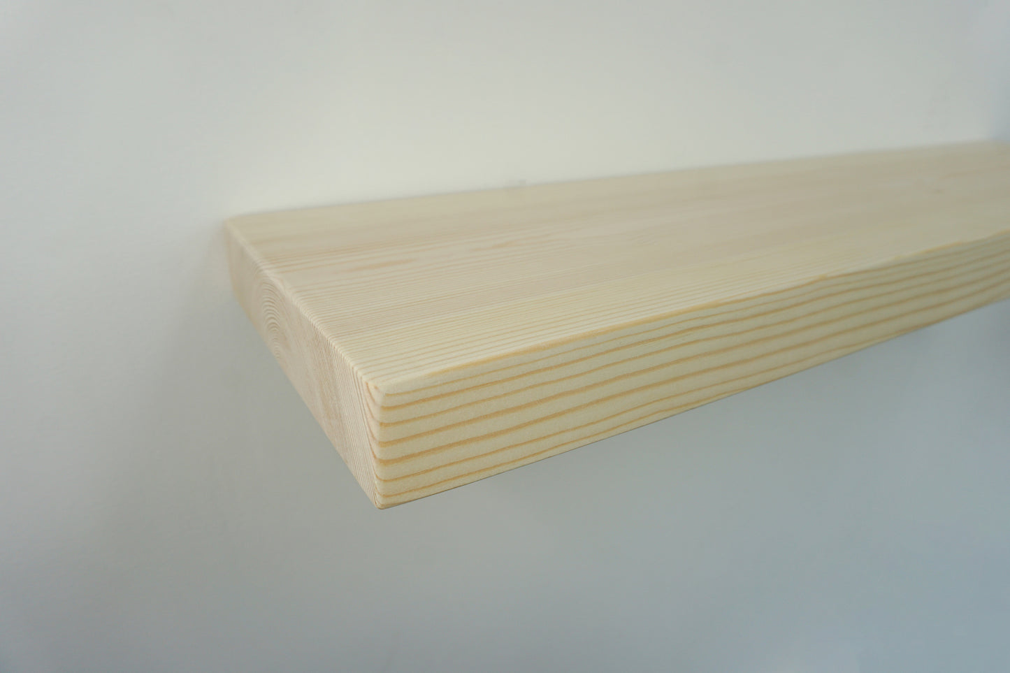 Pine Floating Shelf- Smooth Finish 22cm Deep x 4.5cm Thick