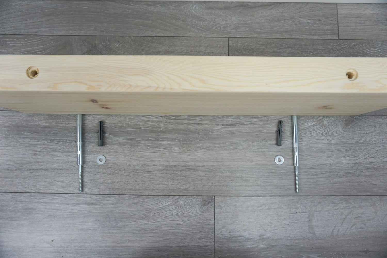 Pine Floating Shelf- Smooth Finish 22cm Deep x 3.5cm Thick