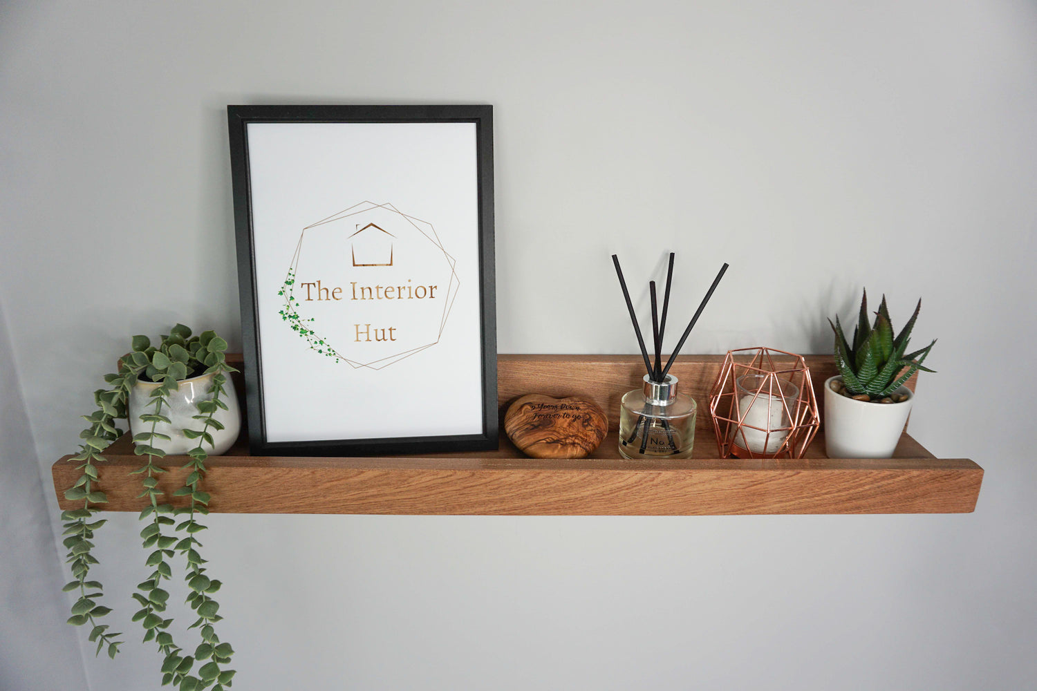 Sapele Picture Shelf | Chunky Design 14.5cm Deep | Picture Ledge