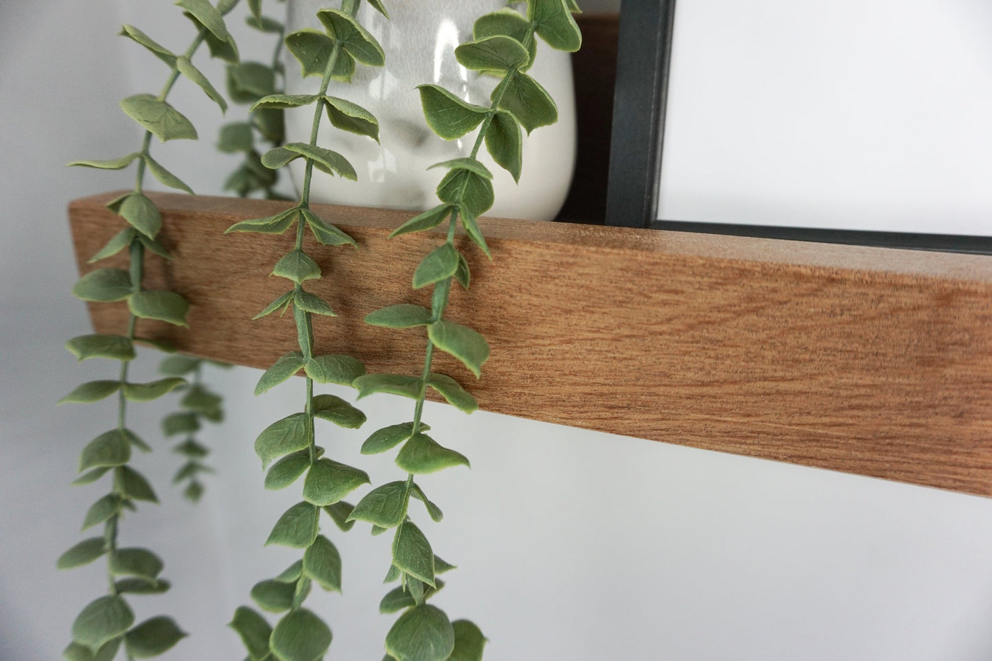 Sapele Picture Shelf | Chunky Design 14.5cm Deep | Picture Ledge