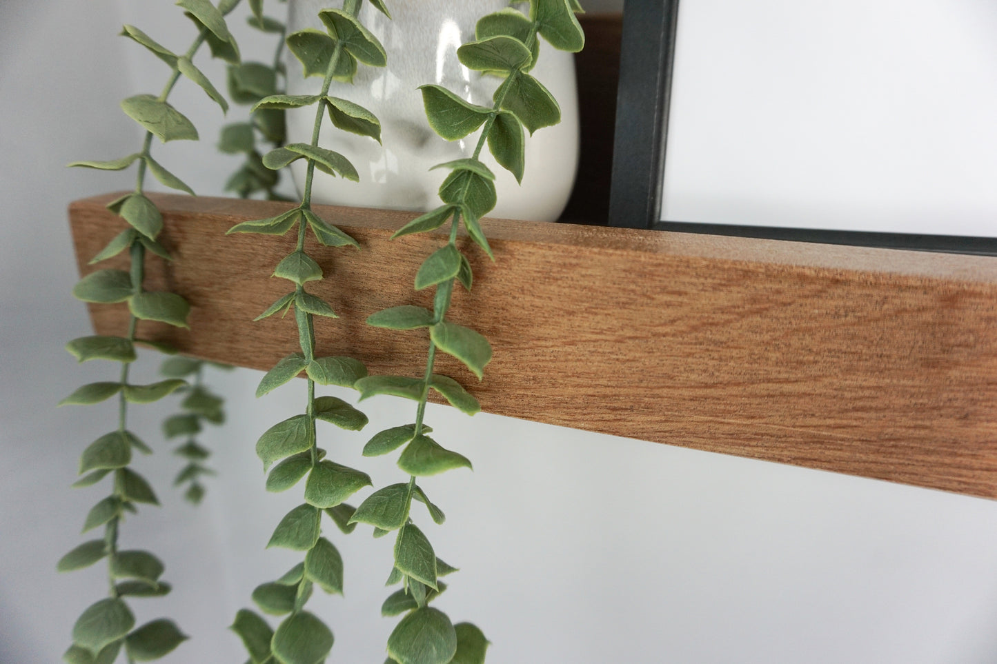 Sapele Picture Shelf | Chunky Design 14.5cm Deep | Picture Ledge