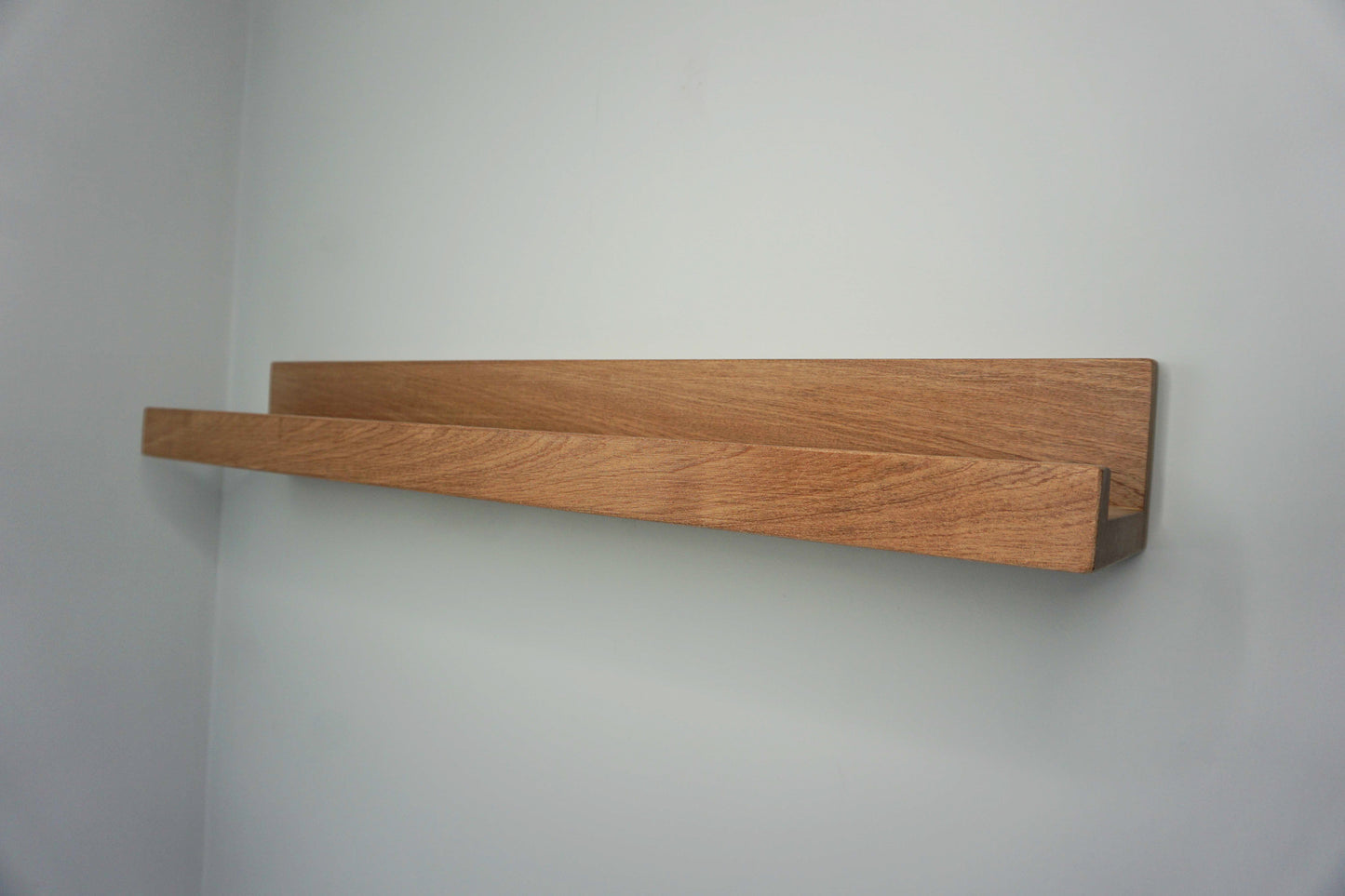 Sapele Picture Shelf | Chunky Design 14.5cm Deep | Picture Ledge