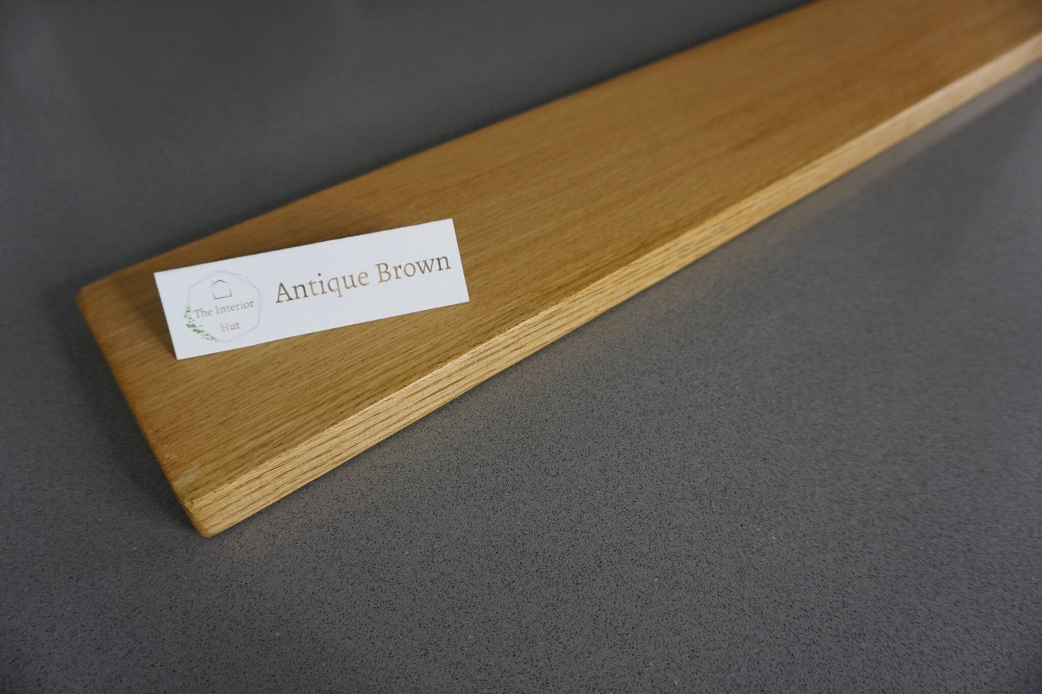 Slim Oak Floating Shelf - Smooth Finish 12cm Deep x 2.2cm Thick