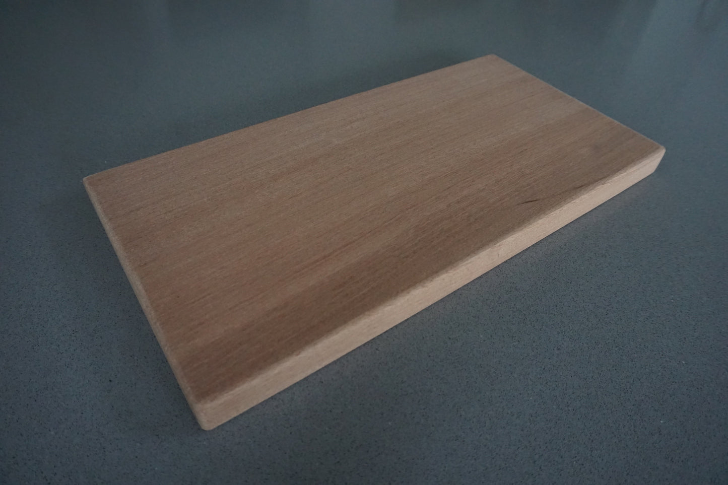 Slim Sapele Floating Shelf - Smooth Finish  35cm x  17.5cm Deep x 2.3cm Thick for masonry walls The Interior Hut