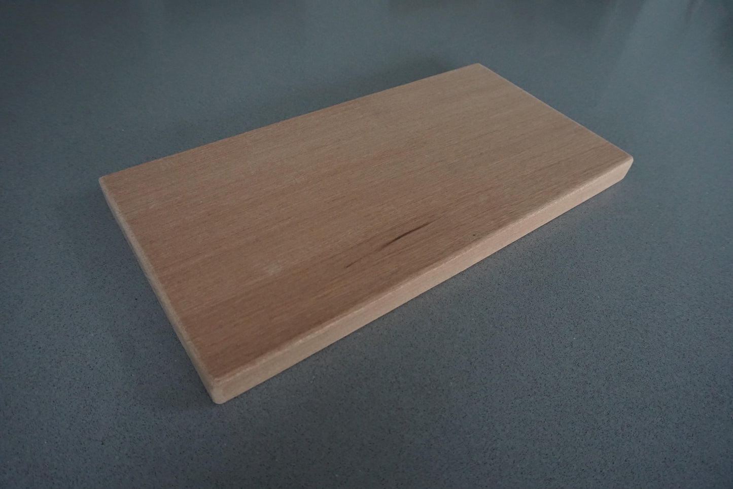 Slim Sapele Floating Shelf - Smooth Finish  35cm x  17.5cm Deep x 2.3cm Thick for masonry walls The Interior Hut