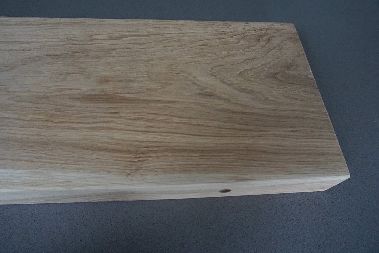 Floating Shelf In Chunky Solid European Oak - 60cm x 22cm Deep x 4.5cm Thick for masonry walls The Interior Hut