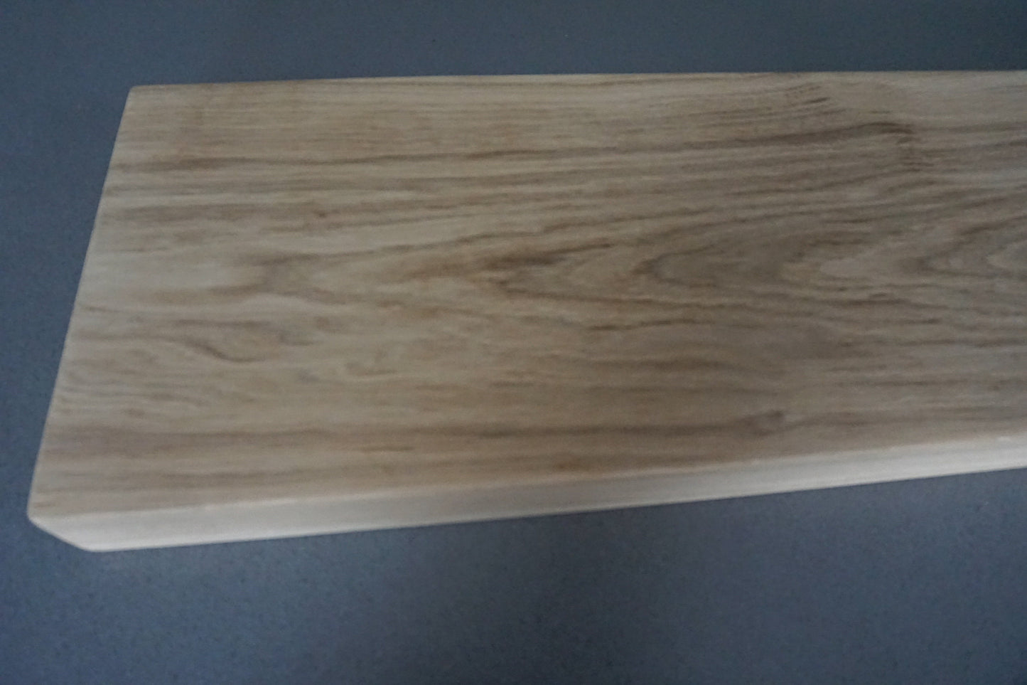 Floating Shelf In Chunky Solid European Oak - 60cm x 22cm Deep x 4.5cm Thick for masonry walls The Interior Hut