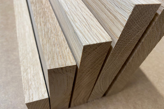 Solid Oak Boards - Planed All Round (PAR) - 20mm Thick - Various sizes