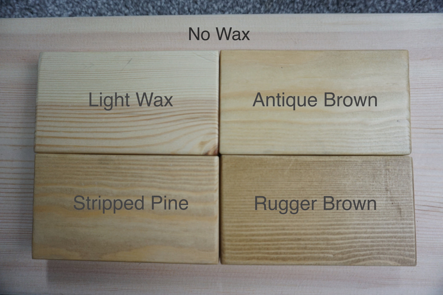 all pine wax colours