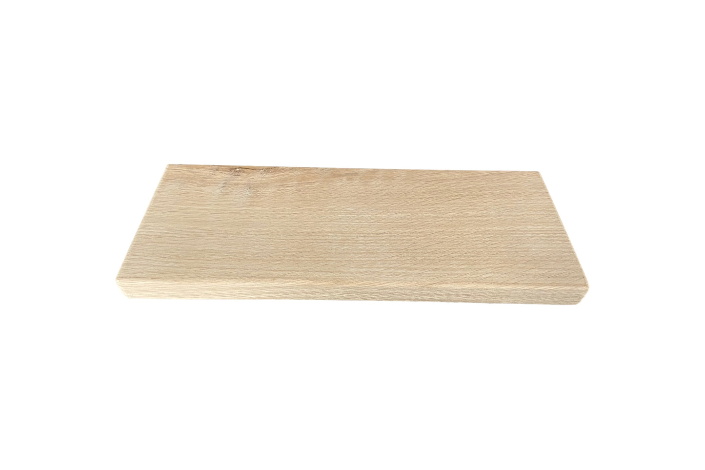 Oak Floating Shelf - Smooth Finish 12cm Deep x 32cm x 2.2cm Thick for plasterboard walls - The Interior Hut
