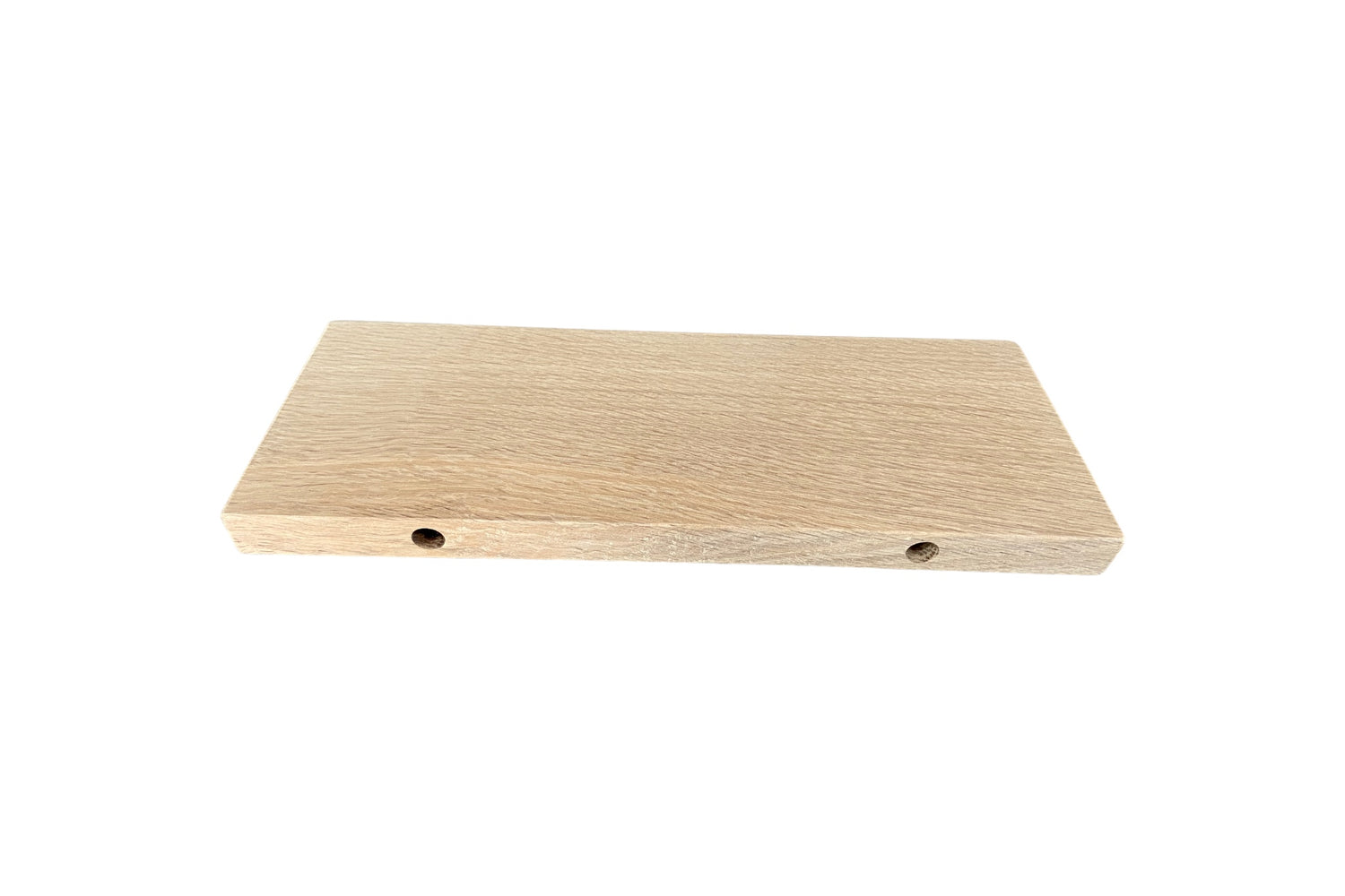 Oak Floating Shelf - Smooth Finish 12cm Deep x 32cm x 2.2cm Thick for plasterboard walls - The Interior Hut