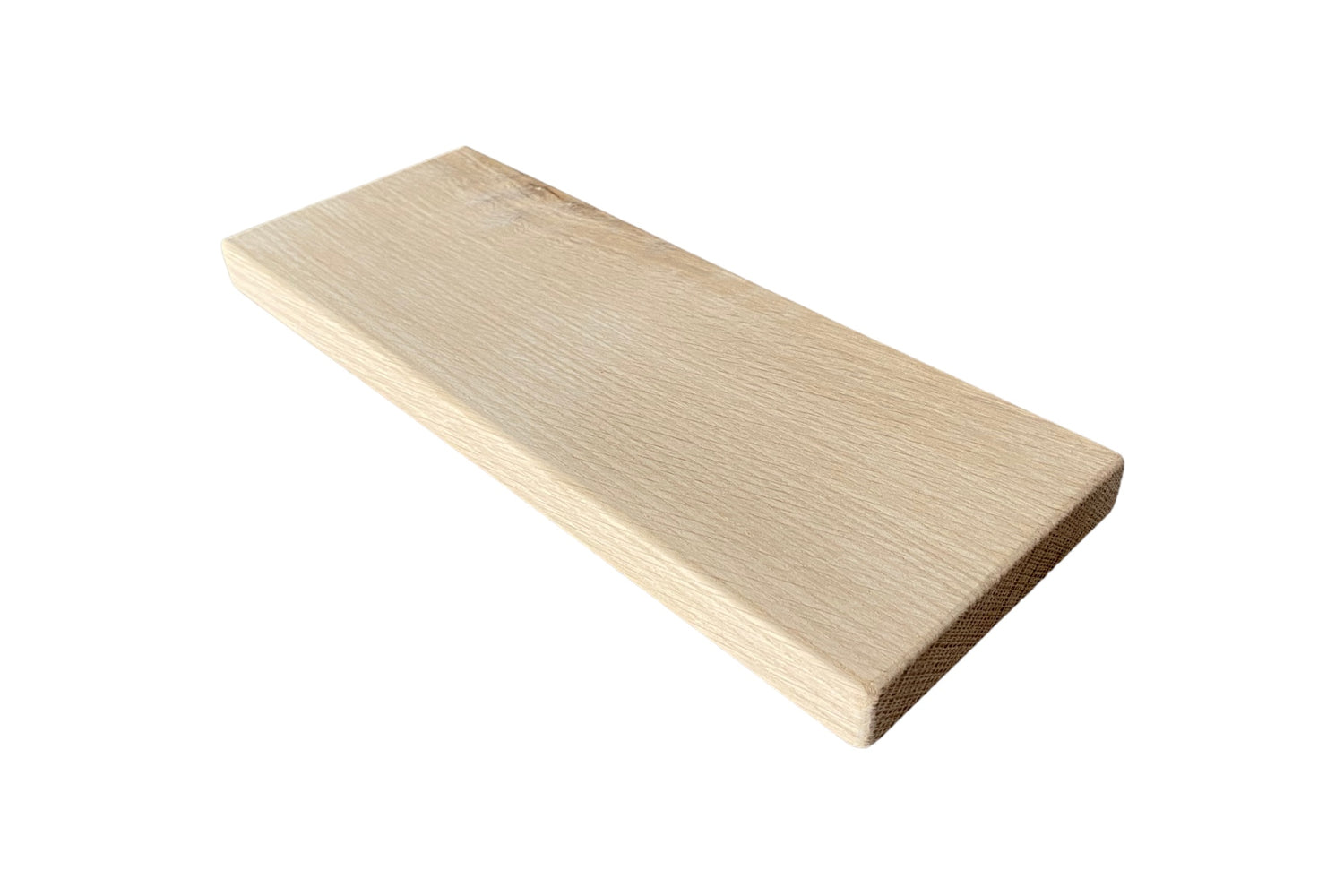 Oak Floating Shelf - Smooth Finish 12cm Deep x 32cm x 2.2cm Thick for plasterboard walls - The Interior Hut