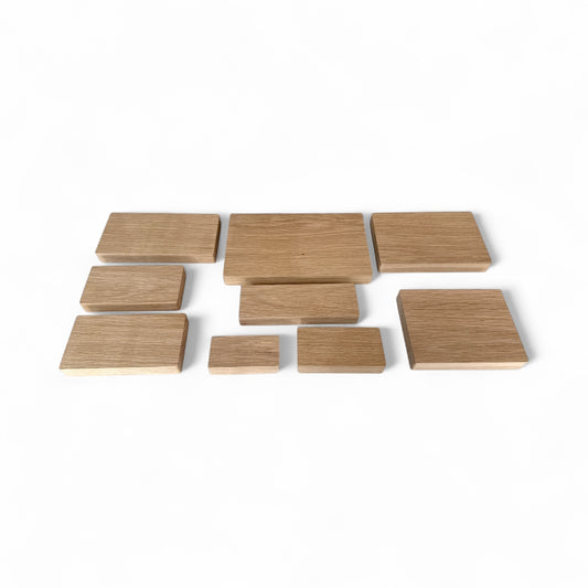 Solid Oak Rectangular Blanks | Handmade UK Craft Wood