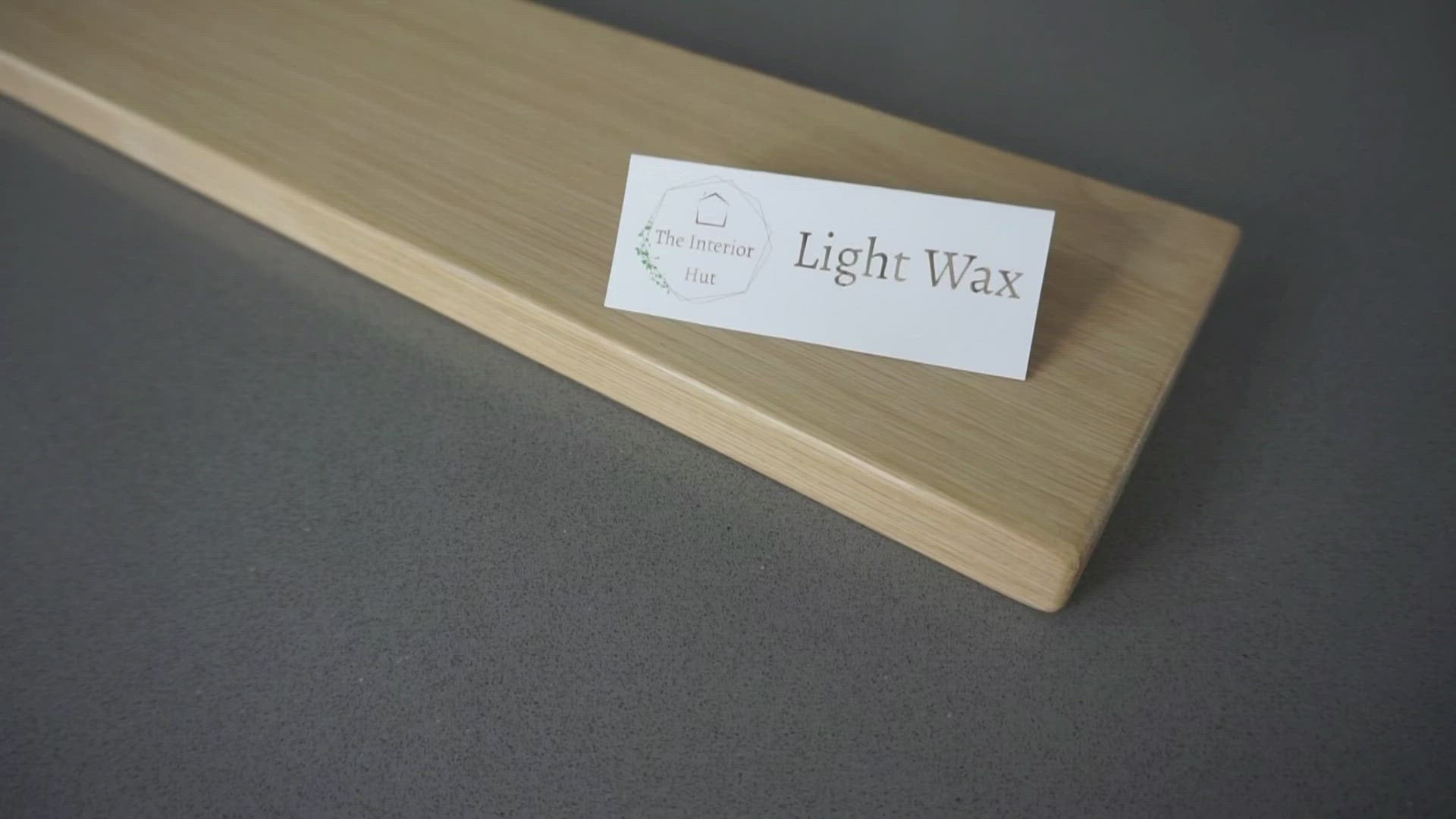 Slim Oak Floating Shelf - Smooth Finish 12cm Deep x 2.2cm Thick in light wax