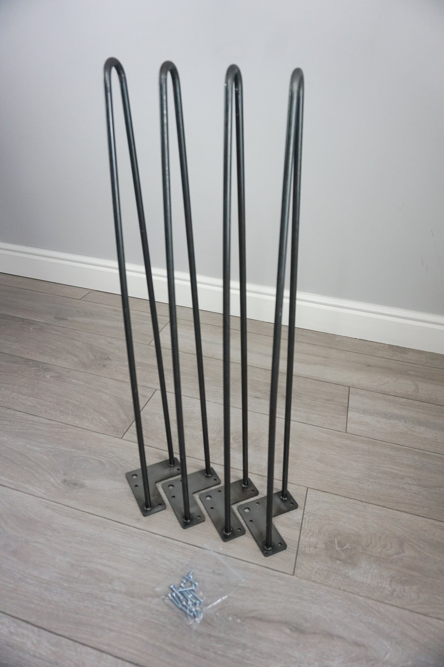 Hairpin Legs 4pc - 71cm (28") High (For Dining Table / Desk) - 2 or 3 Pin Design