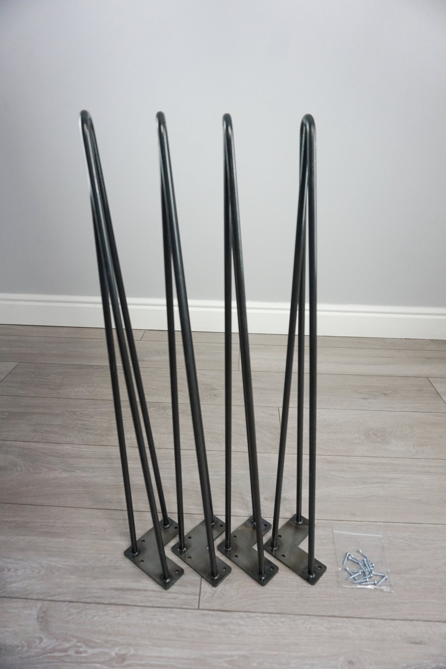 Hairpin Legs 4pc - 71cm (28") High (For Dining Table / Desk) - 2 or 3 Pin Design