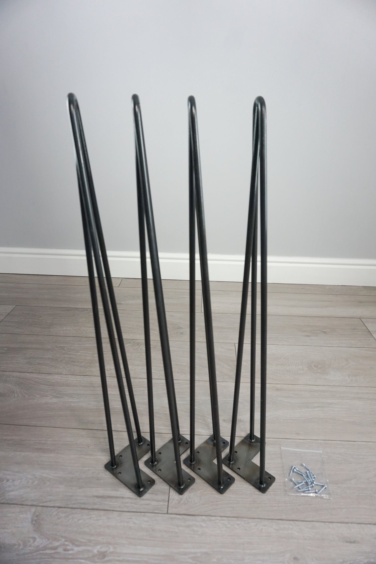 Hairpin Legs 4pc - 71cm (28") High (For Dining Table / Desk) - 2 or 3 Pin Design