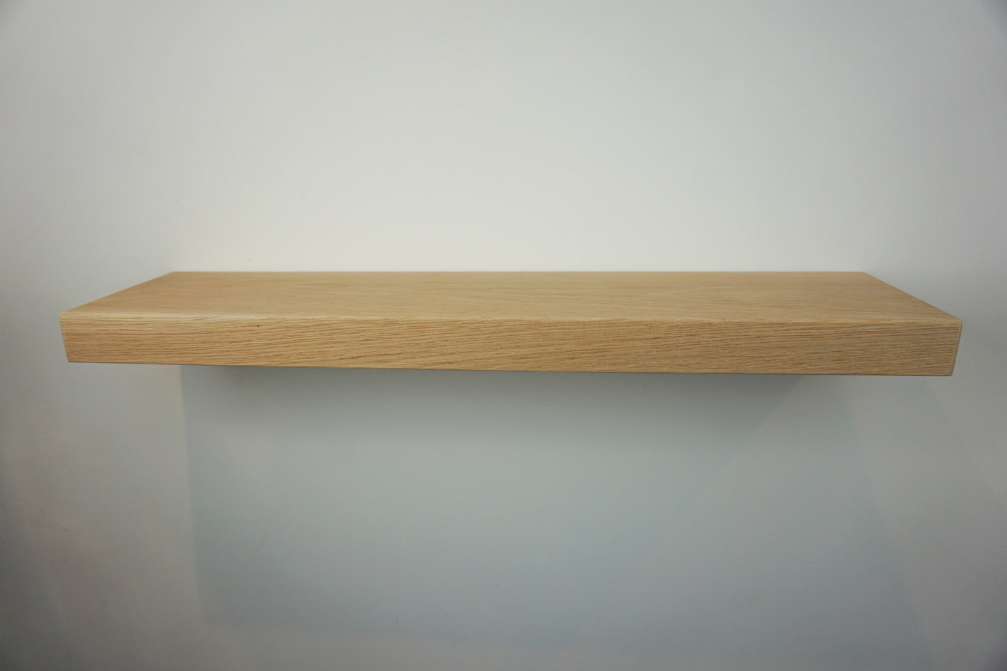 Oak Floating Shelf - Smooth Finish 20cm Deep x 5cm Thick