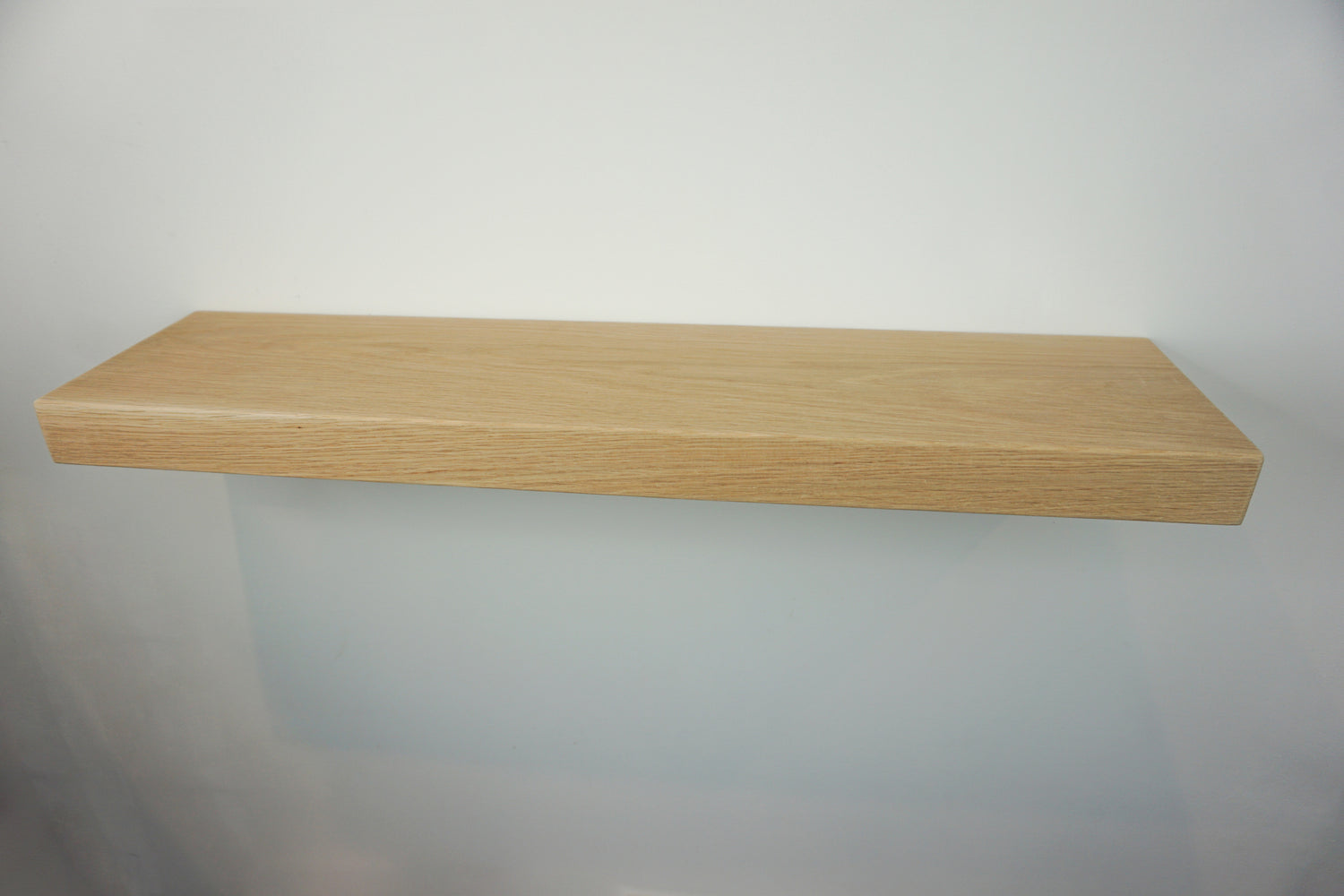 Oak Floating Shelf - Smooth Finish 20cm Deep x 5cm Thick