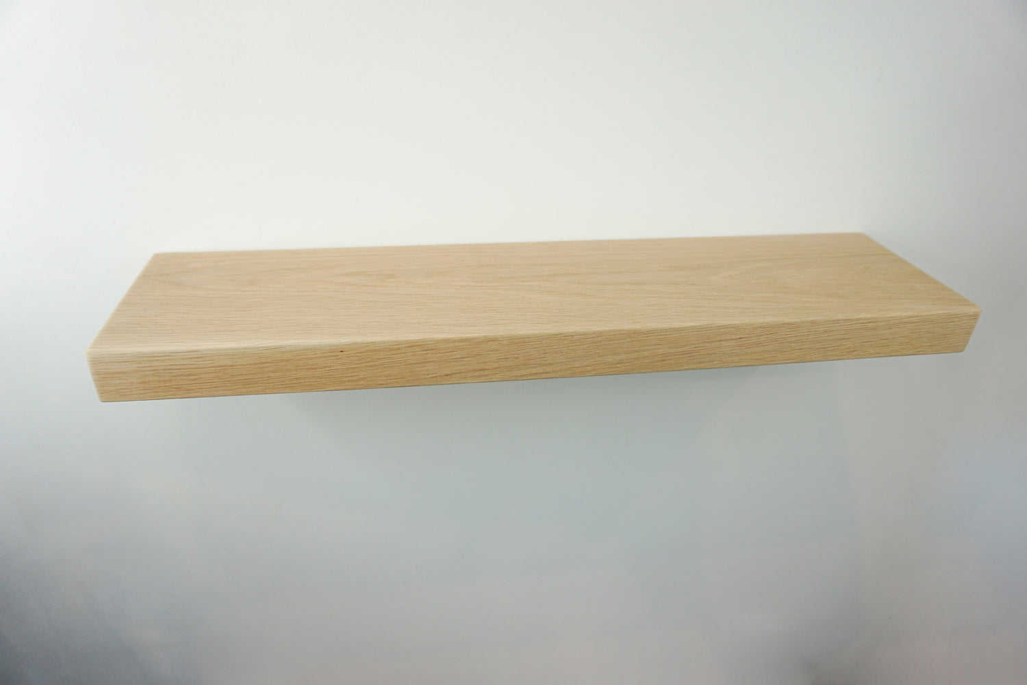 Oak Floating Shelf - Smooth Finish 20cm Deep x 5cm Thick