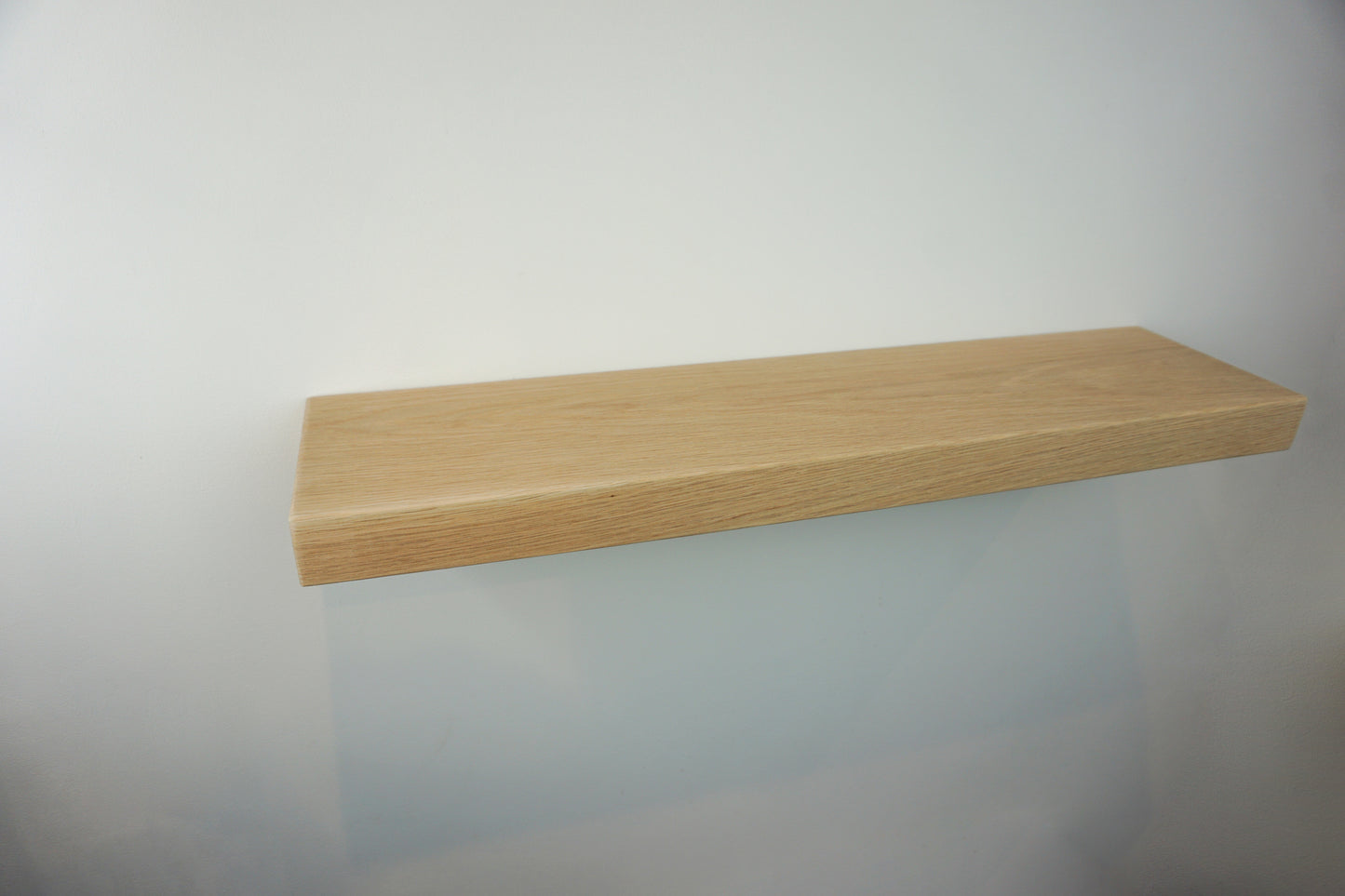 Oak Floating Shelf - Smooth Finish 20cm Deep x 5cm Thick