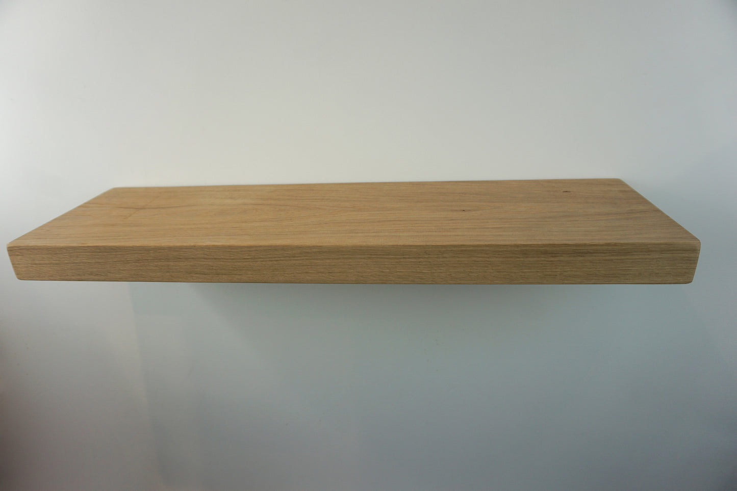 Chunky Oak Floating Shelf - Smooth Finish 24cm Deep x 5cm Thick